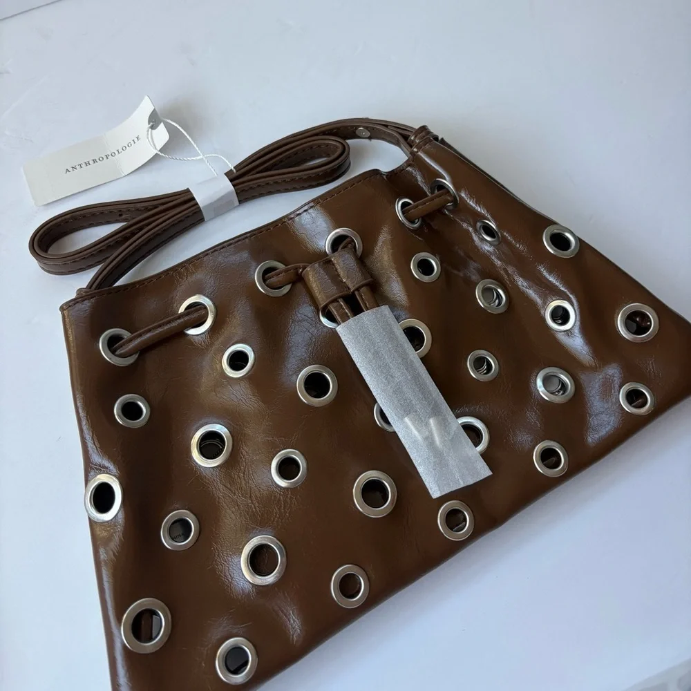 NWT Anthropologie Melie Bianco Paloma Studded Satchel - Picture 6 of 16